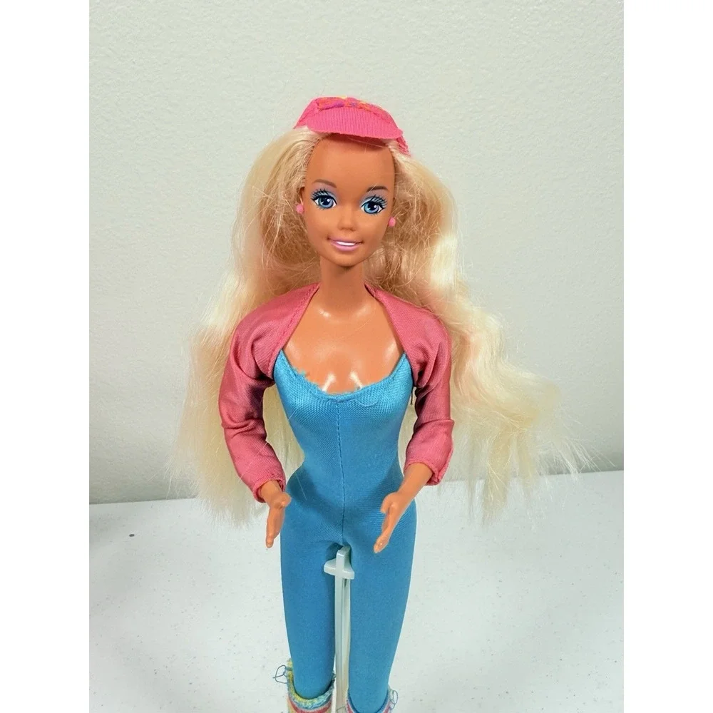 Vintage Barbie Doll Lot Great Shape Outfit Bike Weights Bag Accessories READ